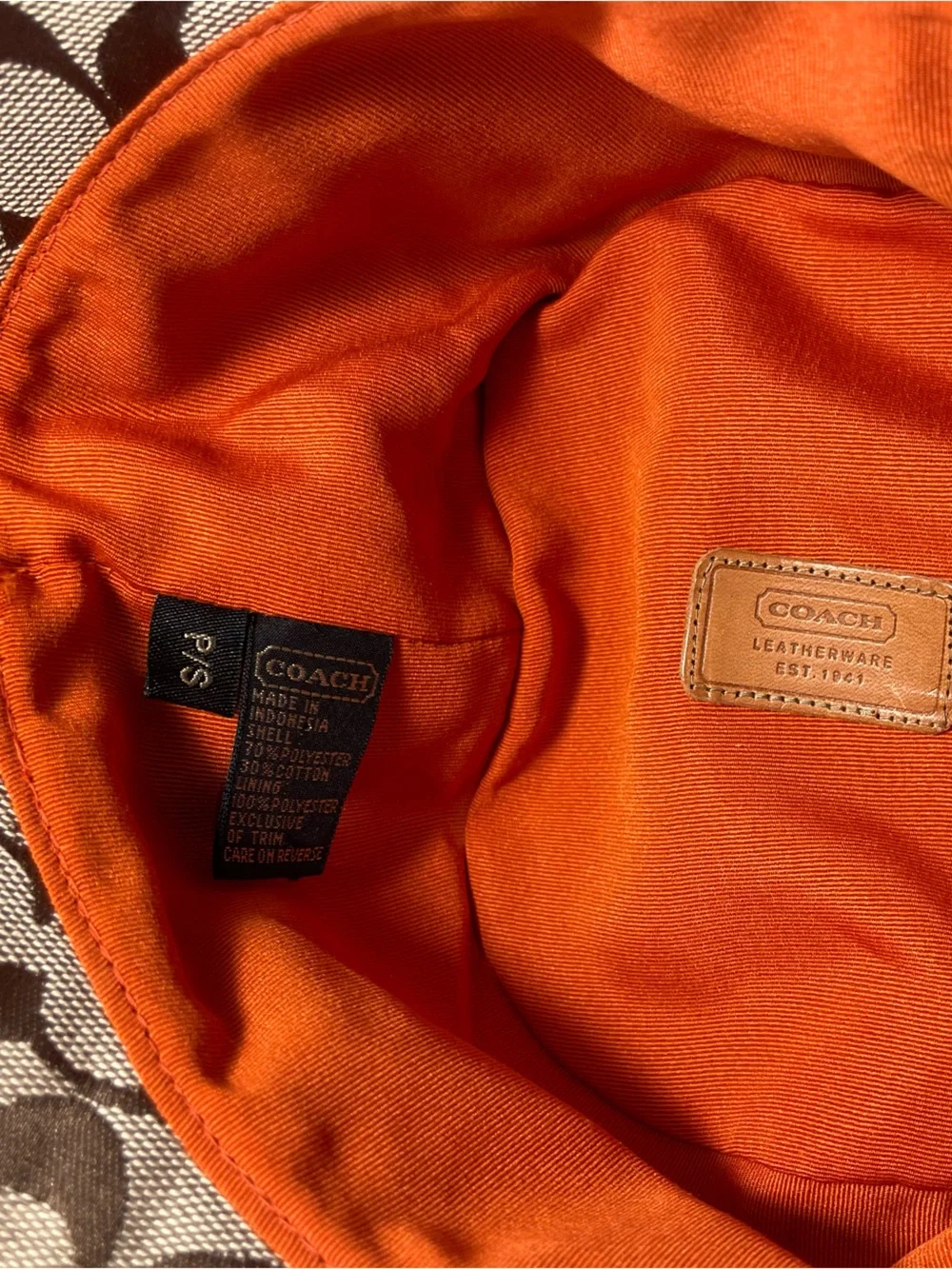 Coach Signature Bucket Hat Size Small - Brand New **